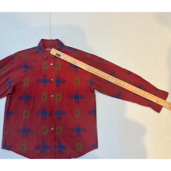 VTG  Rancho Deluxe Native American Navajo Shirt Size S  MADE IN USA  #1421 - Picture 10 of 13